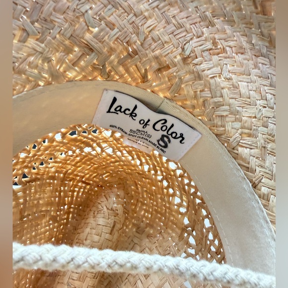 lack of color the vista tan wide brim straw cowboy summer sun beach hat small - Picture 6 of 7